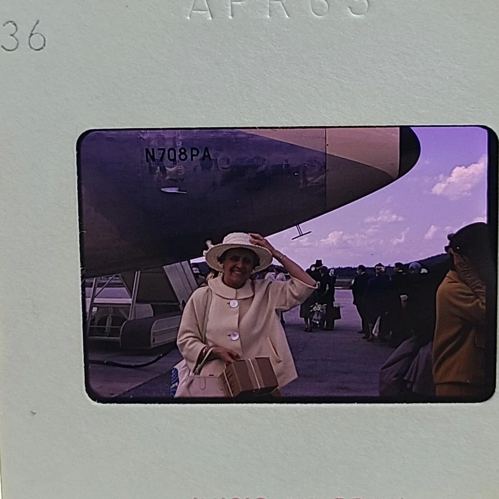 Lot of 27 Kodachrome Slide NYC Skyline Polo Grounds Pan-Am Planes Travel Bermuda